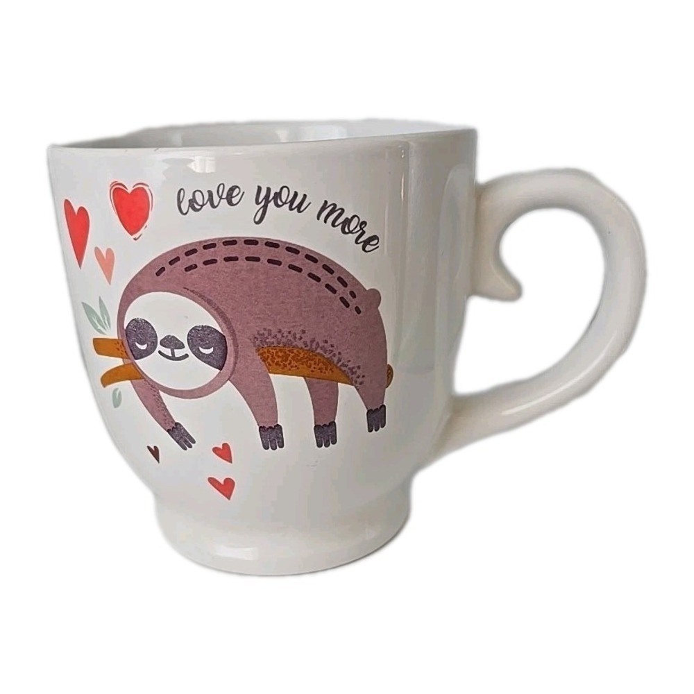New‎ Love You More Sloth Coffee Cocoa Tea Mug Cup